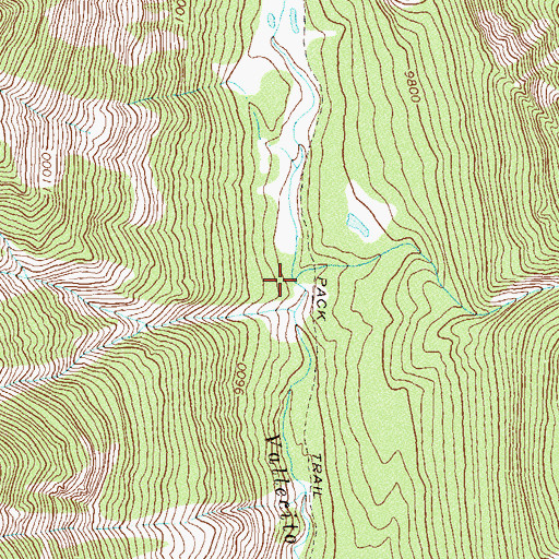 Topographic Map of Roell Creek, CO