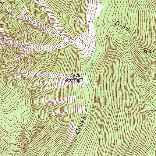 Topographic Map of Soda Spring, CO