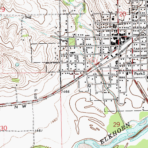 Topographic Map of Saint Lukes Lutheran Church, NE
