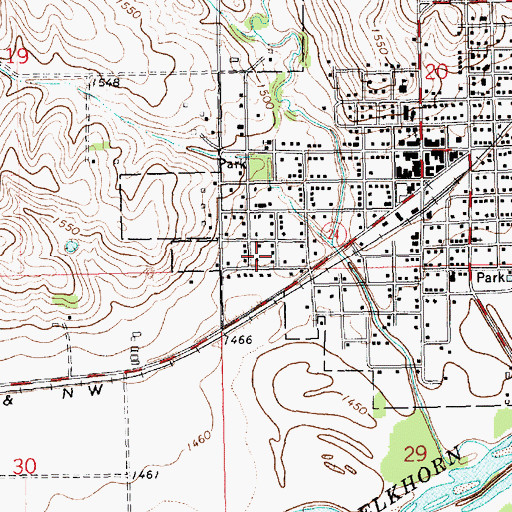 Topographic Map of Faith Lutheran Church, NE