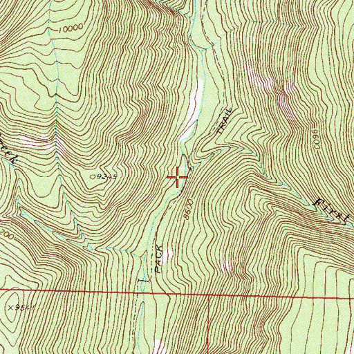 Topographic Map of First Creek, CO