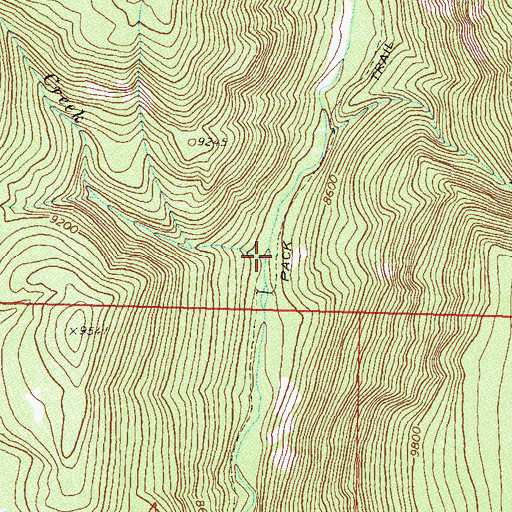 Topographic Map of Taylor Creek, CO
