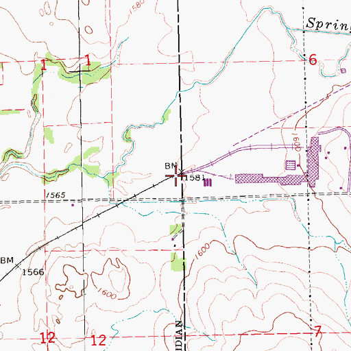 Topographic Map of Hope (historical), NE