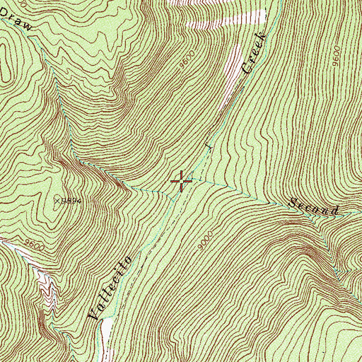 Topographic Map of Second Creek, CO