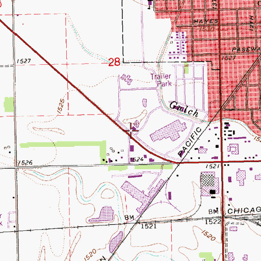 Topographic Map of Workman Chiropractic Clinic, NE