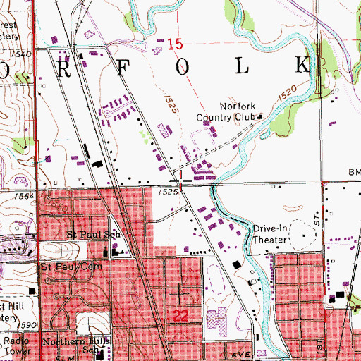 Topographic Map of Family Dental Care Center, NE