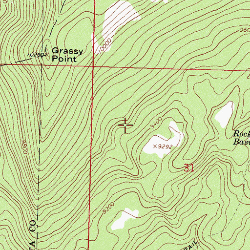 Topographic Map of Moon Lake, CO