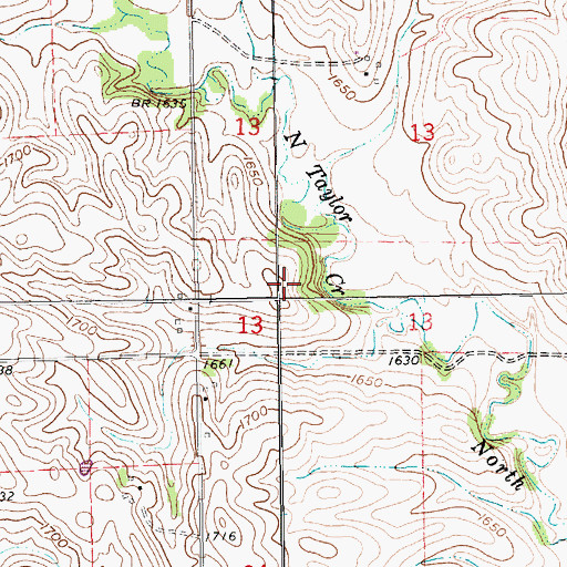 Topographic Map of Township of Fairview, NE