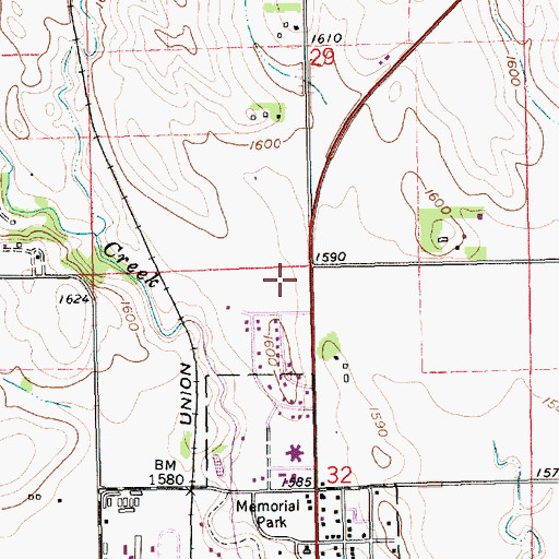 Topographic Map of Madison County Sheriff's Office, NE