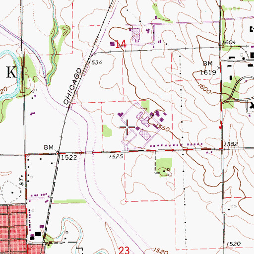 Topographic Map of Cox Activities Center, NE