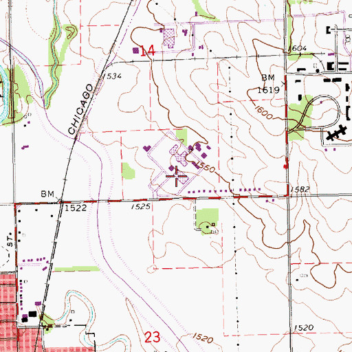 Topographic Map of Maclay Building, NE