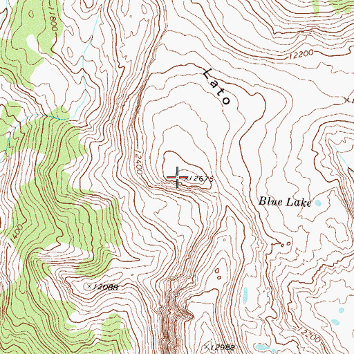 Topographic Map of Mesa Lato, CO