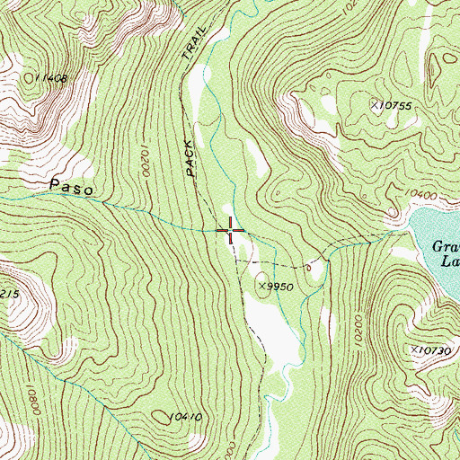 Topographic Map of Caon Paso, CO