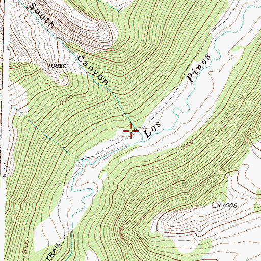 Topographic Map of South Canyon, CO