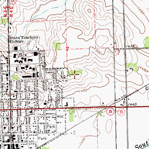 Topographic Map of Sunnyview Park, NE