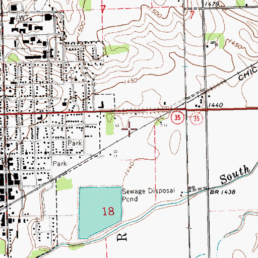 Topographic Map of Wayne Volunteer Fire Department, NE