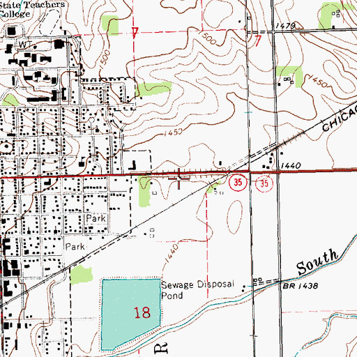 Topographic Map of Tower School, NE