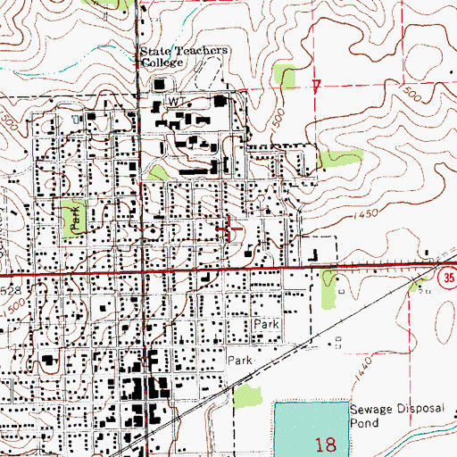 Topographic Map of Saint Marys Catholic Church, NE