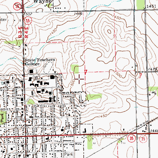 Topographic Map of Providence Medical Center, NE