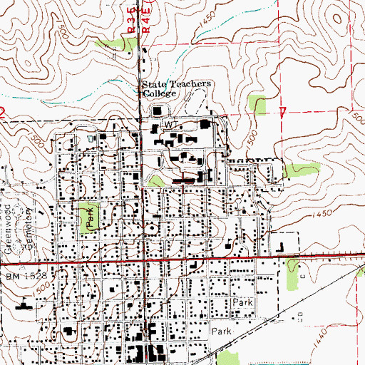 Topographic Map of Berry Hall, NE