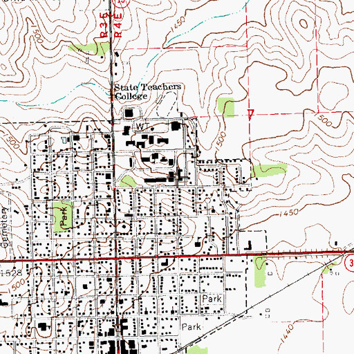 Topographic Map of Morey Hall, NE