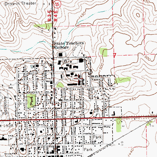 Topographic Map of Gardner Hall, NE