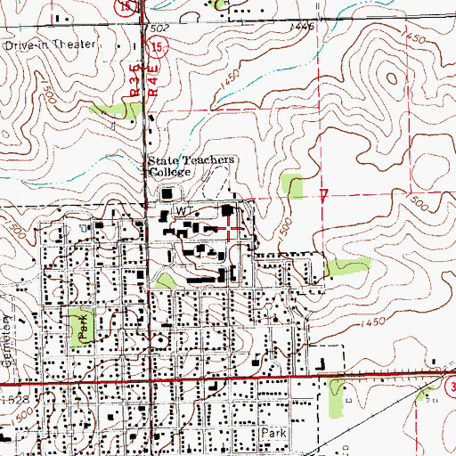 Topographic Map of Connell Hall, NE