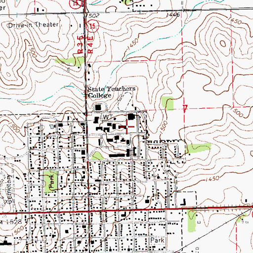 Topographic Map of Heritage Plaza, NE