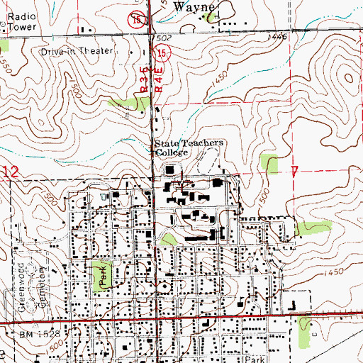 Topographic Map of Country Schoolhouse, NE