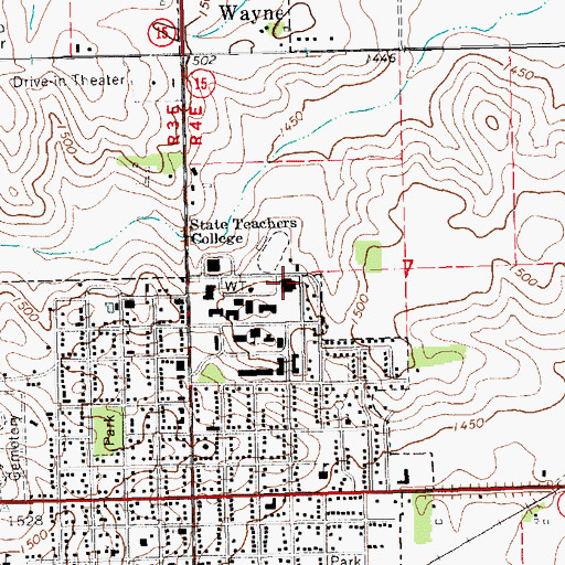 Topographic Map of Student Center, NE