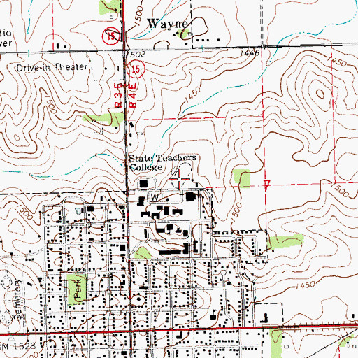 Topographic Map of Cunningham Field, NE