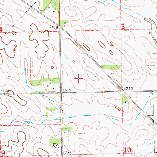 Topographic Map of Sioux Strip State Wildlife Management Area, NE