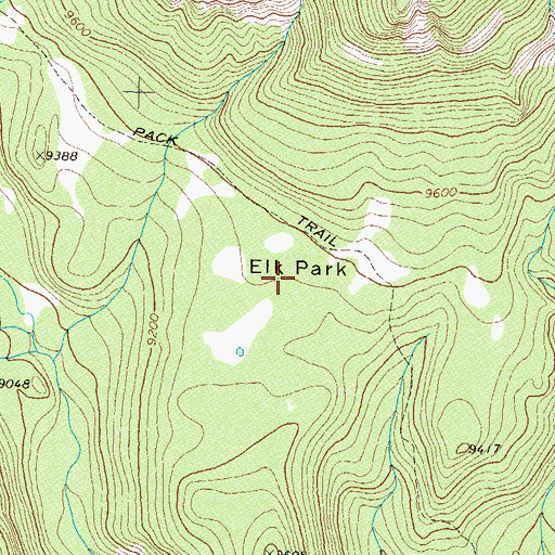 Topographic Map of Elk Park, CO