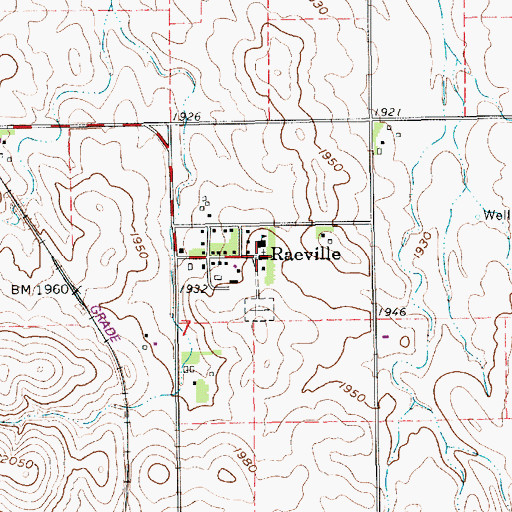Topographic Map of Saint Bonaventure Catholic Church, NE