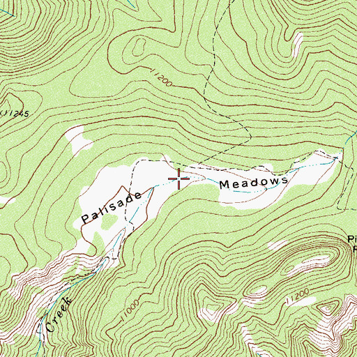 Topographic Map of Palisade Meadows, CO
