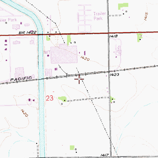 Topographic Map of Behlen, NE