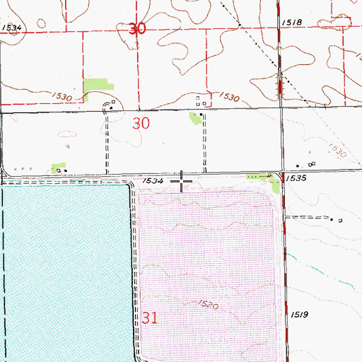 Topographic Map of Lake North Campground, NE