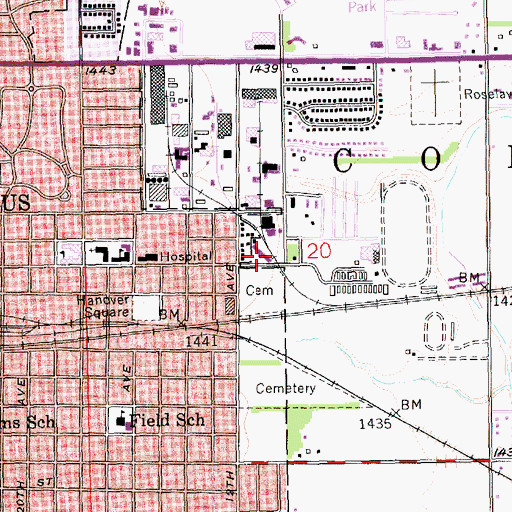 Topographic Map of Community Care of America, NE