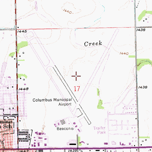 Topographic Map of Agricultural Park Campground, NE
