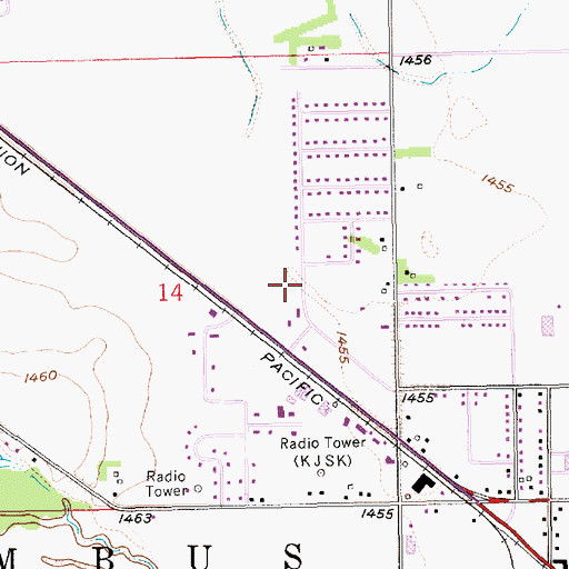 Topographic Map of College View Park, NE