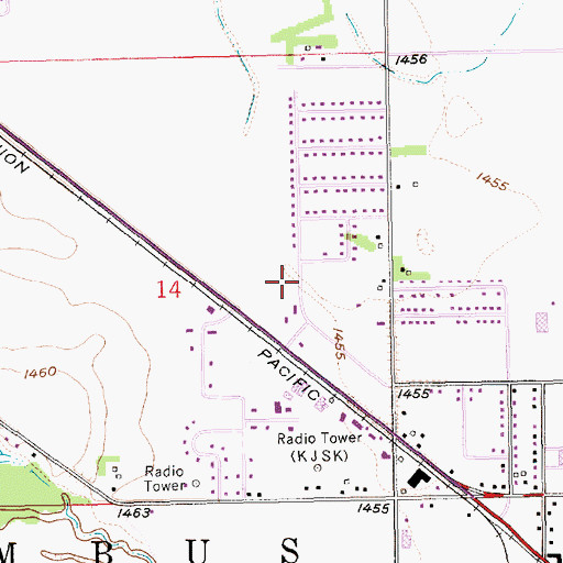 Topographic Map of Countryview Estates, NE