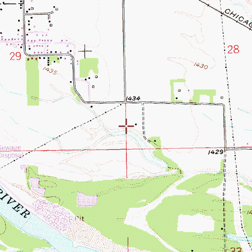 Topographic Map of Quail Run Golf Course, NE