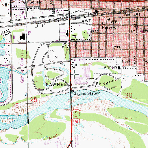 Topographic Map of Spanish-American War Veterans Memorial, NE