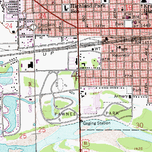 Topographic Map of North Brothers Historical Marker, NE