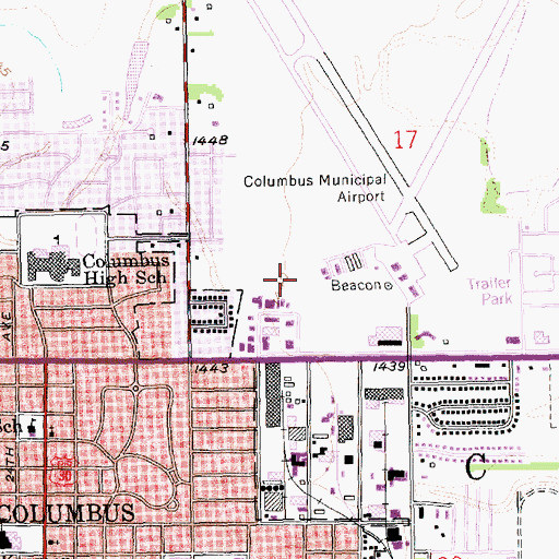 Topographic Map of Victory Christian Fellowship, NE