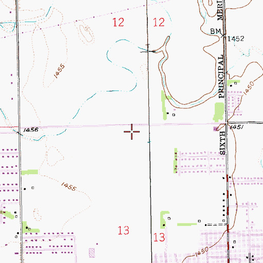 Topographic Map of Highland Park Evangelical Free Church, NE
