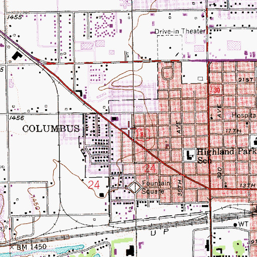 Topographic Map of Freedom Baptist Church, NE