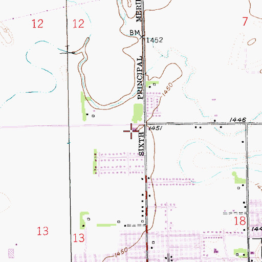 Topographic Map of Lost Creek Elementary School, NE