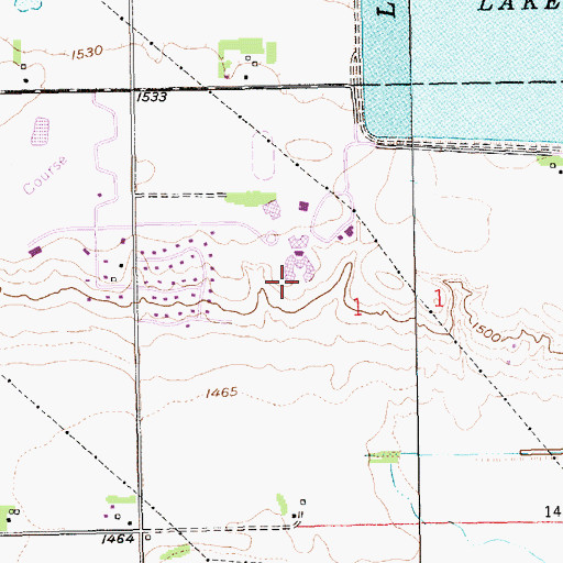 Topographic Map of Student Center, NE