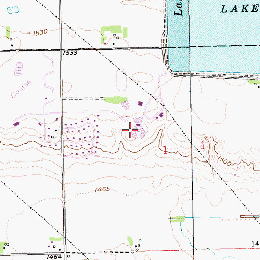 Topographic Map of West Education Center, NE
